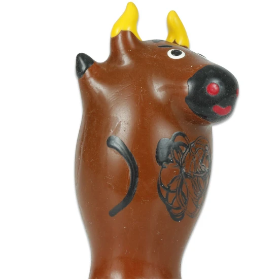 Set de prezervative cu design pictat manual, model Bull, Roz