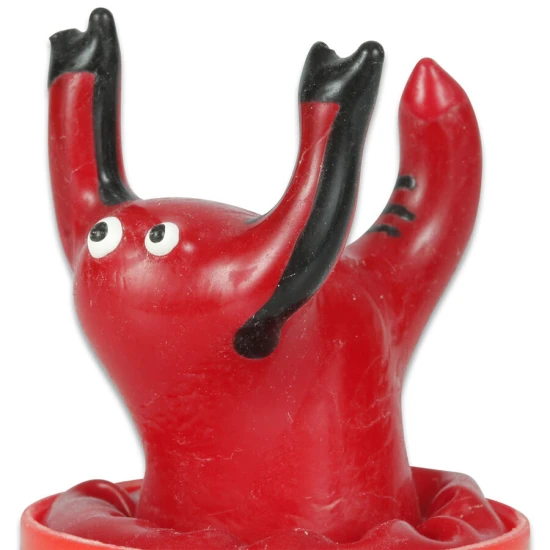 Set de prezervative decorative pictate manual, Roșu Scorpion