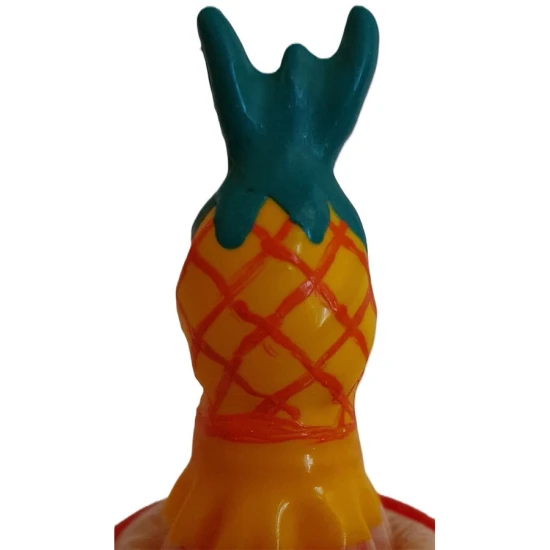 Set de prezervative decorative pictate manual, Ananas