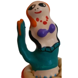 Contraceptive decorative, pictate manual, sirenă