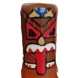 Set de prezervative decorative pictate manual Tiki Totem-01