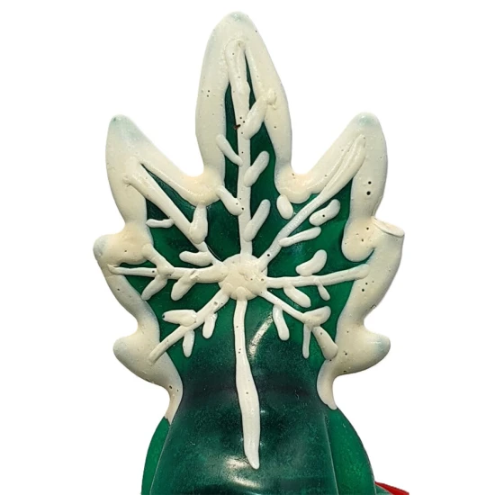 Prezervative Noutate, Model Cannabis, Hand-Painted, Roz