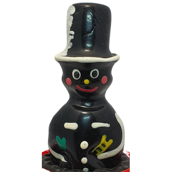 Set de prezervative decorative pictate manual, model Măturător de coșuri, 2