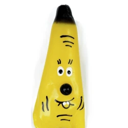 Prezervative decorative pictate manual, Model banană, XL, Roz