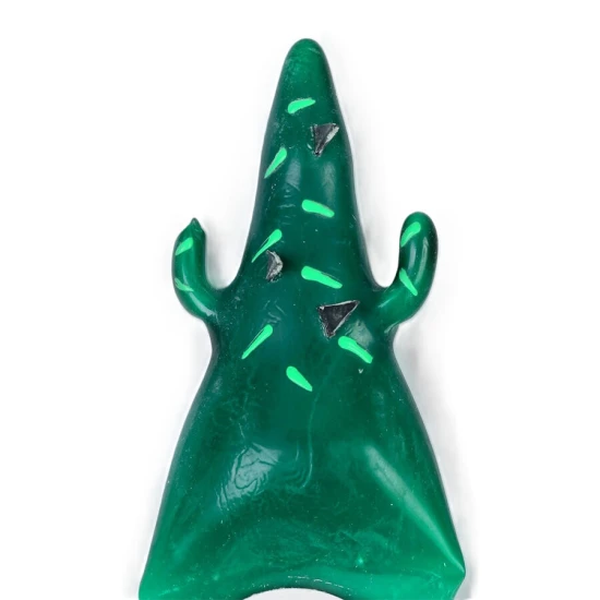 Set de prezervative novelty pictate manual, Cactus XL, Verde