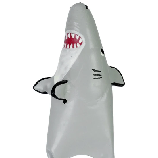 Set de prezervative novelty pictate manual, model rechin, XL