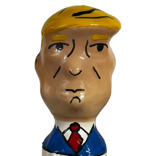 Set de prezervative decorative pictate manual, XL, Grumpy Trump