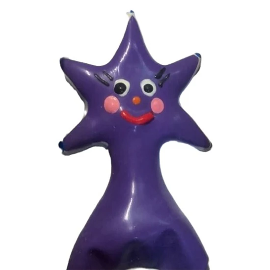 Set de prezervative decorative pictate manual, Happy Star XL