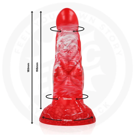 Dildo Agnis - Foc Crimson, Mărime Unică