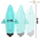INTENSE - DILDO VIBRATOR TIP GLONȚ, Dolphin Blue, 8 x 4.7 cm