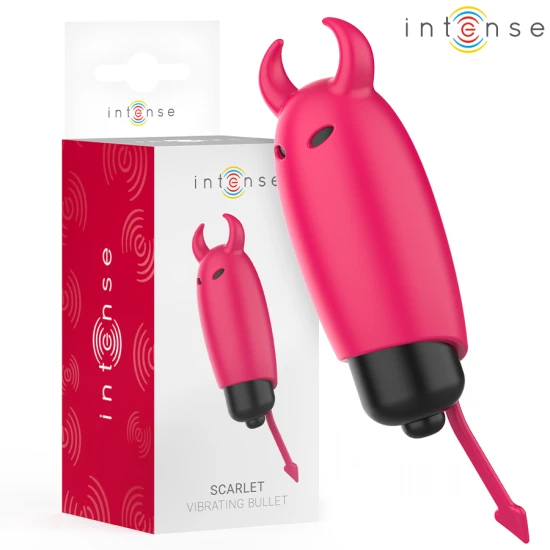 Vibrator Scarlet - Demon Vibrant, Roșu, 9.3 x 2.4 cm