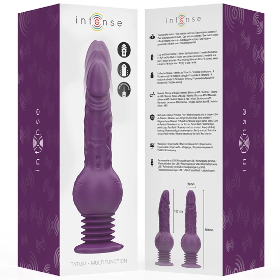 INTENSE - Vibrator Multifuncțional Tip Rabbit, Violet