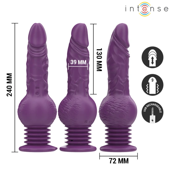 INTENSE - Vibrator Multifuncțional Tip Rabbit, Violet