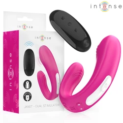 Stimulator și Vibrator U-Shape - Dual, Roz, Mărime Unică