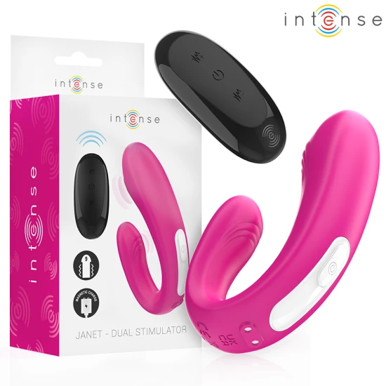 Stimulator și Vibrator U-Shape - Dual, Roz, Mărime Unică