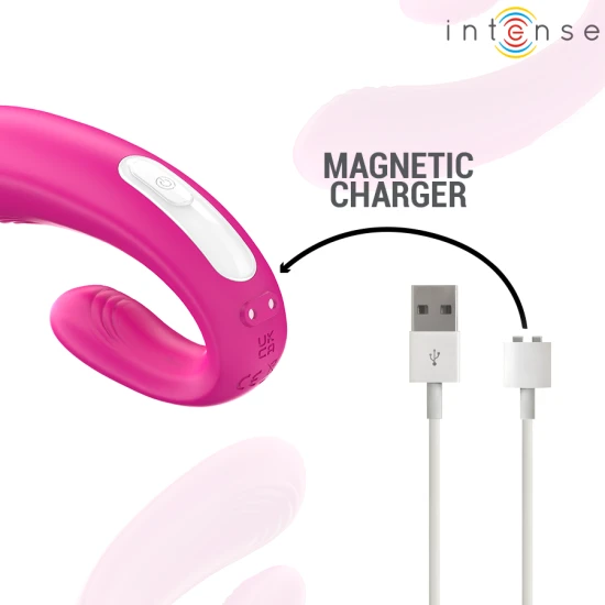 Stimulator și Vibrator U-Shape - Dual, Roz, Mărime Unică