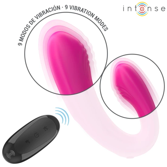 Stimulator și Vibrator U-Shape - Dual, Roz, Mărime Unică