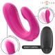 Stimulator și Vibrator U-Shape - Dual, Roz, Mărime Unică