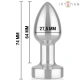 INTENSE - Plug Anal, Metal, cu telecomandă, 10 moduri de vibrații, S
