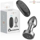 INTENSE - Plug Anal, Metal, cu telecomandă, 10 moduri de vibrații, S