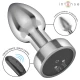 INTENSE - Plug Anal, Metal, cu telecomandă, 10 moduri de vibrații, S