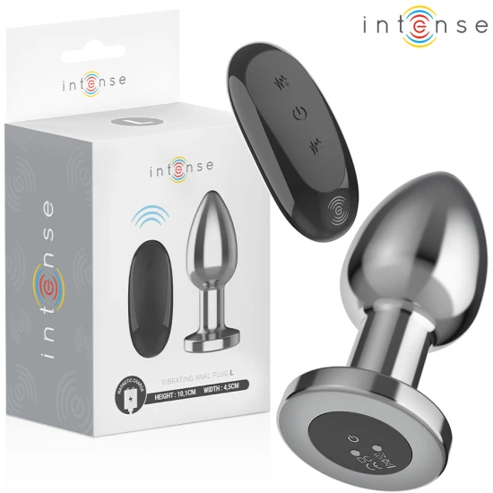 INTENSE - Plug Anal Vibrant Model L, Metal cu telecomandă