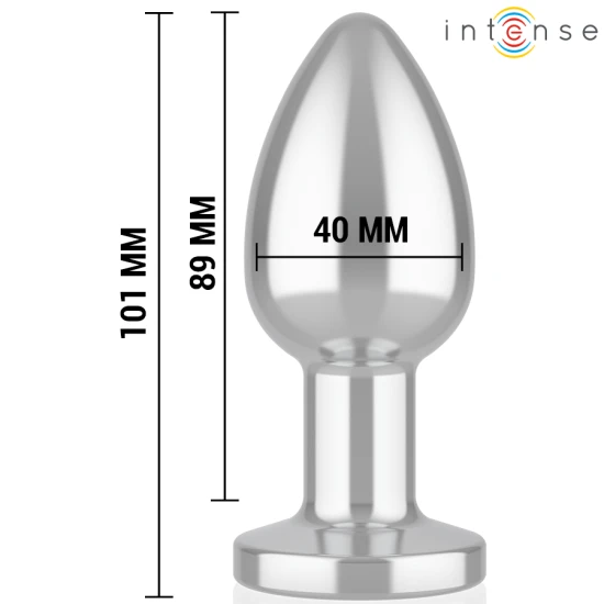 INTENSE - Plug Anal Vibrant Model L, Metal cu telecomandă