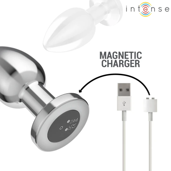 INTENSE - Plug Anal Vibrant Model L, Metal cu telecomandă