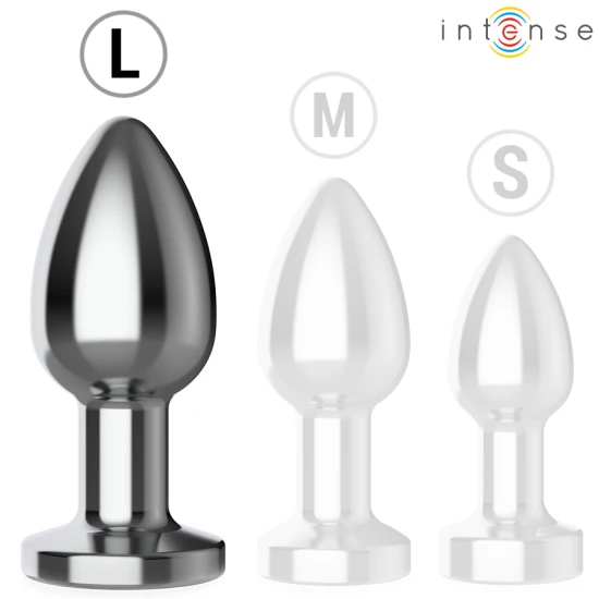 INTENSE - Plug Anal Vibrant Model L, Metal cu telecomandă