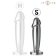 INTENSE - Plug anal tip dildo, S, Roz - 10 moduri de vibrații, cu telecomandă