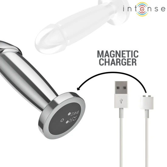 INTENSE - Plug anal tip dildo, S, Roz - 10 moduri de vibrații, cu telecomandă
