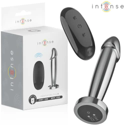 INTENSE - Plug anal tip dildo, S, Roz - 10 moduri de vibrații, cu telecomandă
