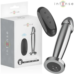 INTENSE - Plug anal, metal, 10 moduri de vibrații, telecomandă