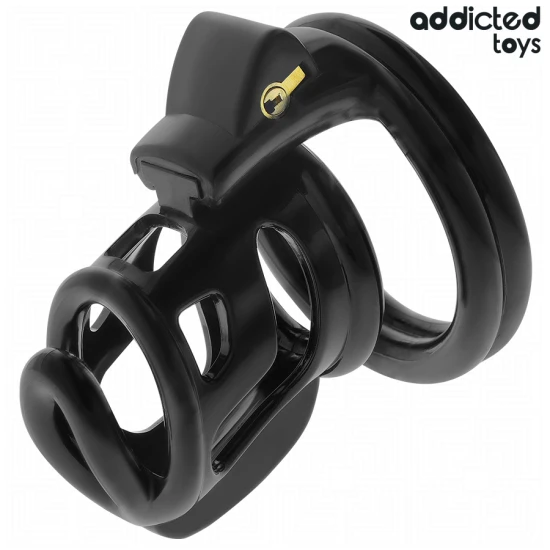 Cușcă penis, Model Gilded Cage, Negru, 8,5 cm
