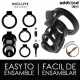 Cușcă penis, Model Gilded Cage, Negru, 8,5 cm