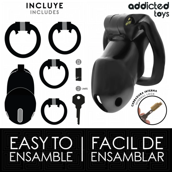 Colivie de castitate, Model Midnight Cell, Negru, M
