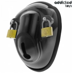 CAGE DE CASTITATE FĂRĂ CHEIE „SHELL” - Roz, 11.5 cm