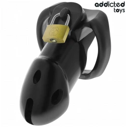 Cușcă de castitate, Negru - 9,8 cm