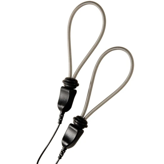 Inel penis pentru e-stim reglabil din metal, Negru