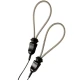 Inel penis pentru e-stim reglabil din metal, Negru