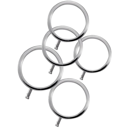 Inele metalice pentru penis, set de 5