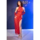 Rochie Dantelă - Cu Mănuși, Roșu, S/M