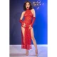 Rochie Dantelă - Cu Mănuși, Roșu, S/M