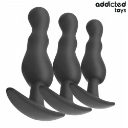 Set 3 dopuri anale din silicon, Model 1