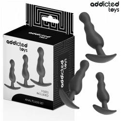 Set 3 dopuri anale din silicon, Model 1