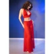 Set Top și Pantaloni - Roșu, Mărime L
