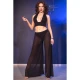 Set Top și Pantaloni - Decupat, Negru, Mărime XL