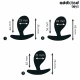 Set 3 dopuri anale din silicon, Model 3