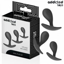 Set 3 dopuri anale din silicon, Model 3