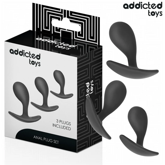 Set 3 dopuri anale din silicon, Model 3
